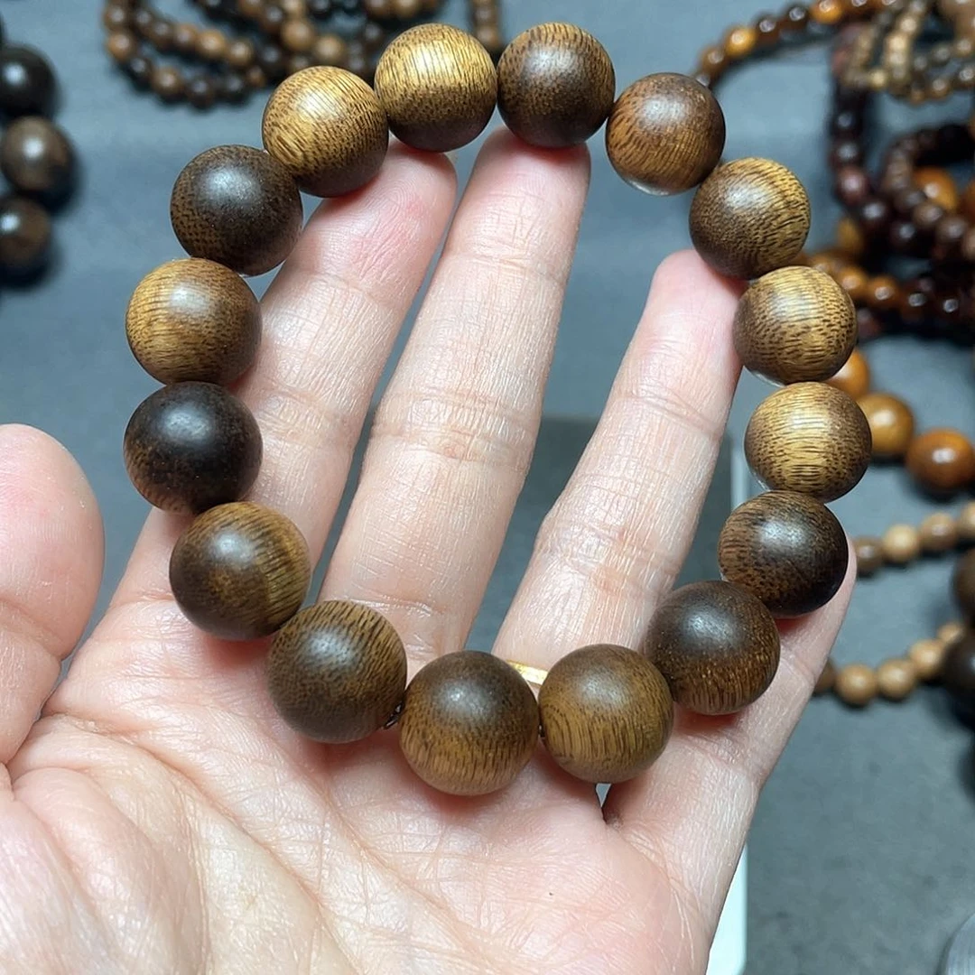 沉香手串时**生芽庄白棋1.4