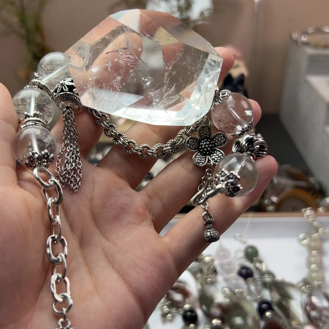 水晶手链合金?*月手串