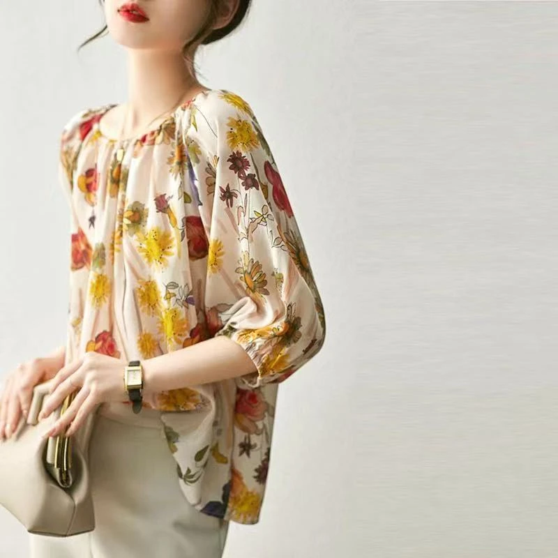 339-999#高端气质女装上衣时尚洋气宽松百搭