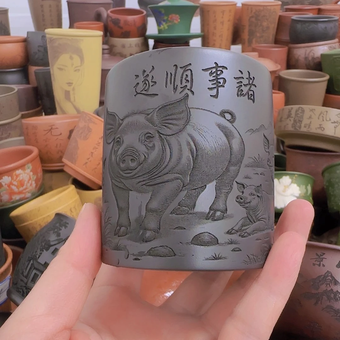 茶杯紫砂紫砂主人杯大放漏！