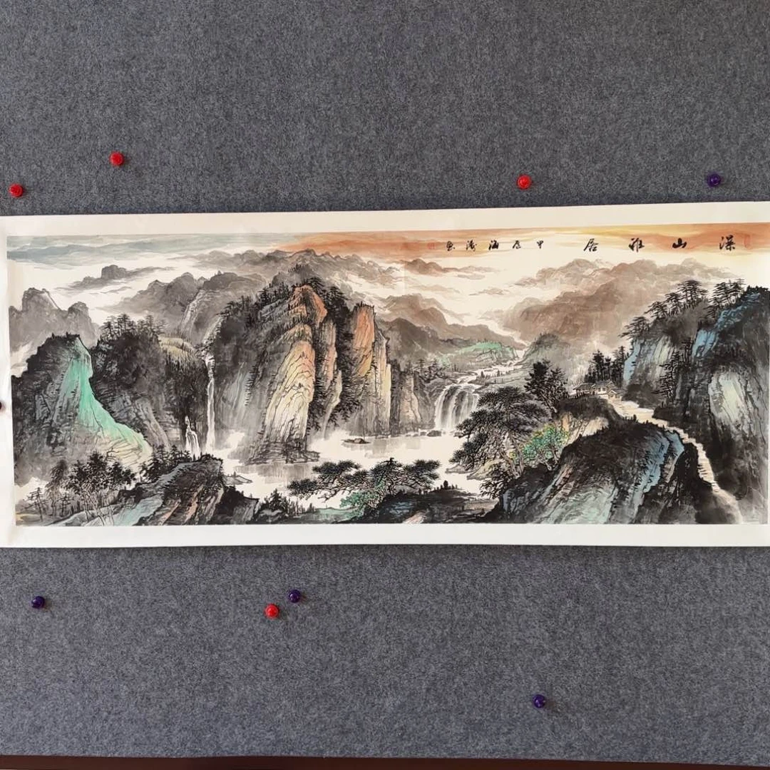 国画国画作品李海涛6尺