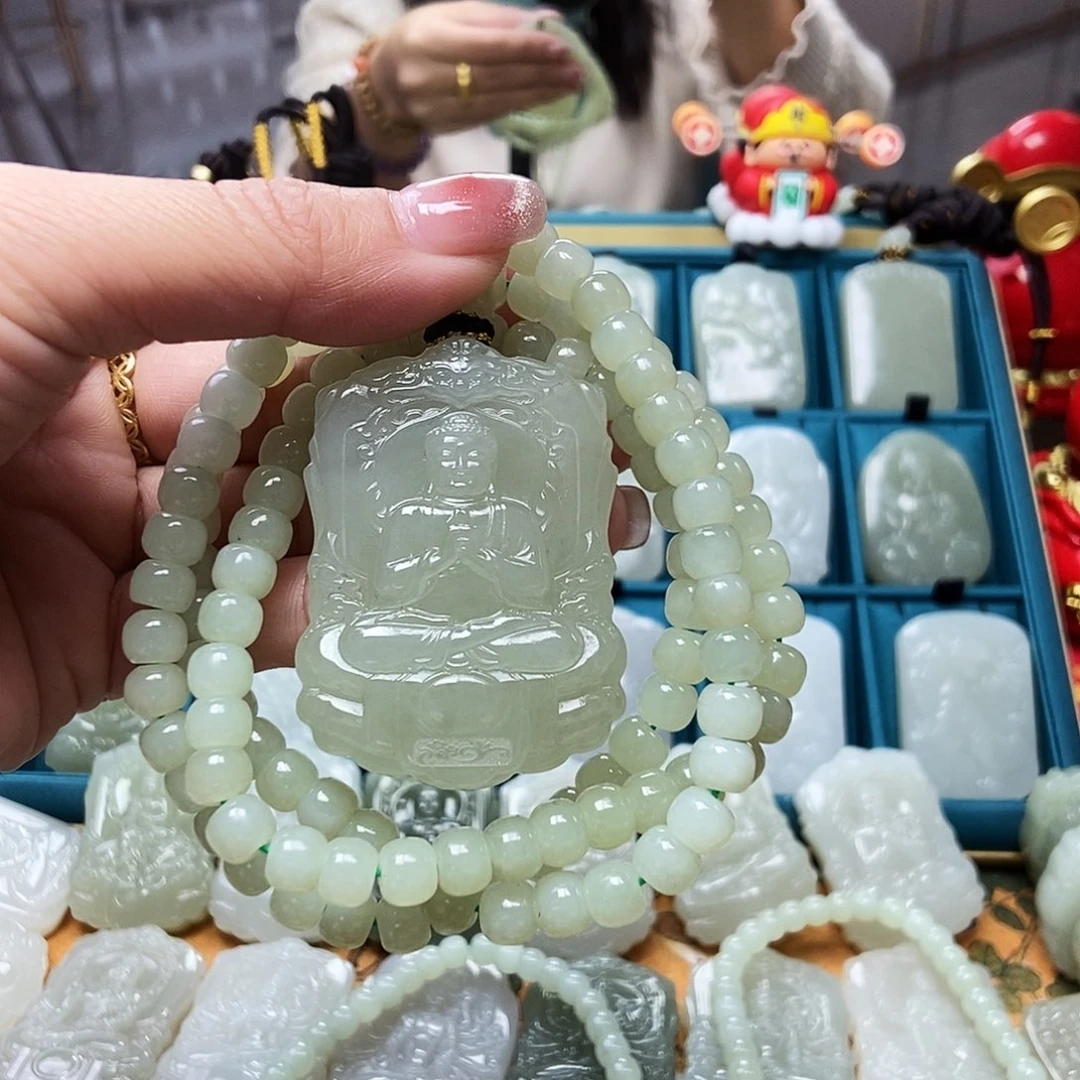 和田玉颈饰未镶嵌勿*我