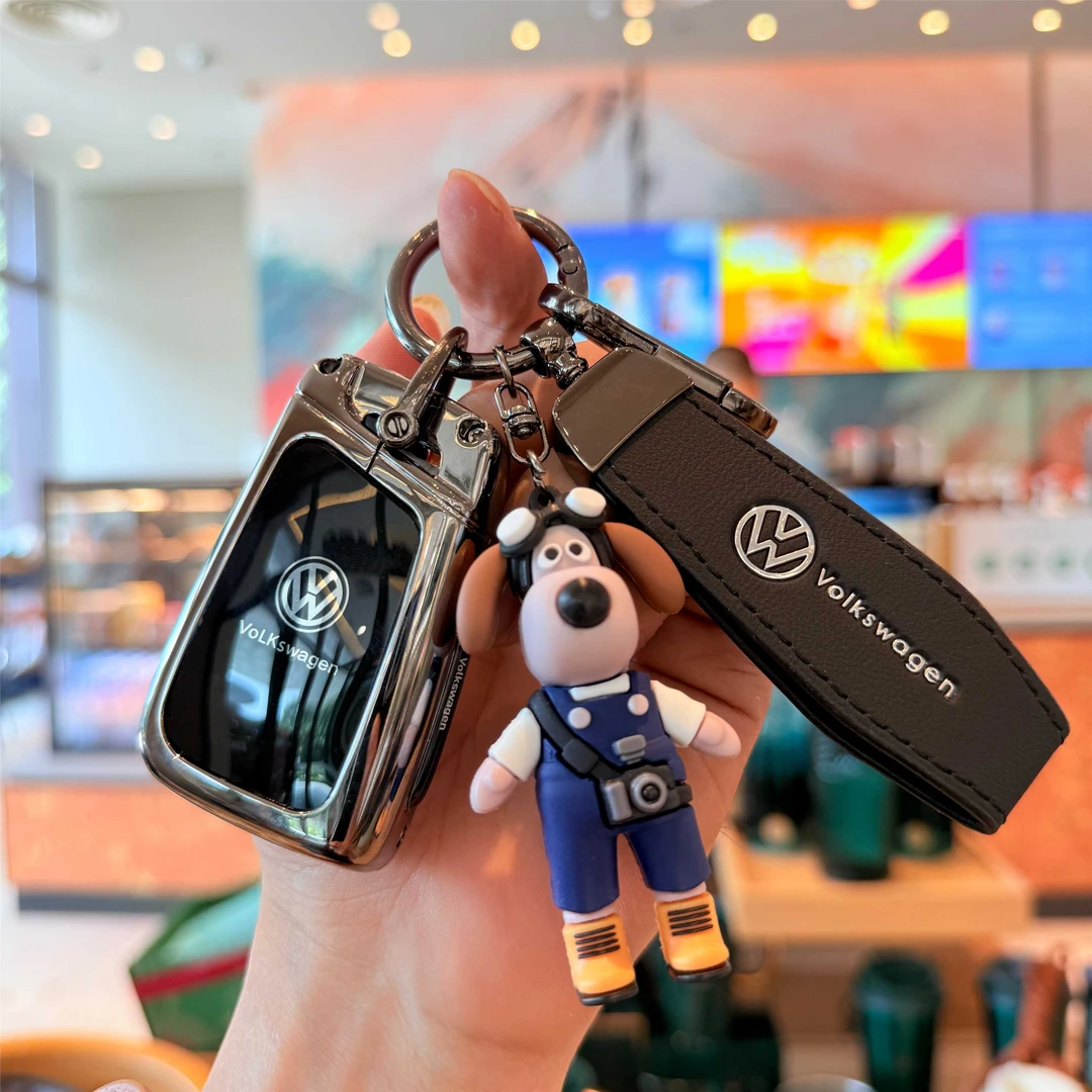 大众途岳新锐钥匙套新款途岳300锐意版1.5L车遥控改装金属包壳扣