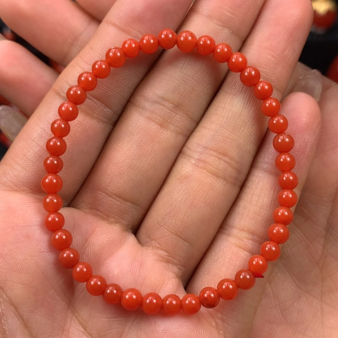 南红玛瑙手串4m未镶嵌