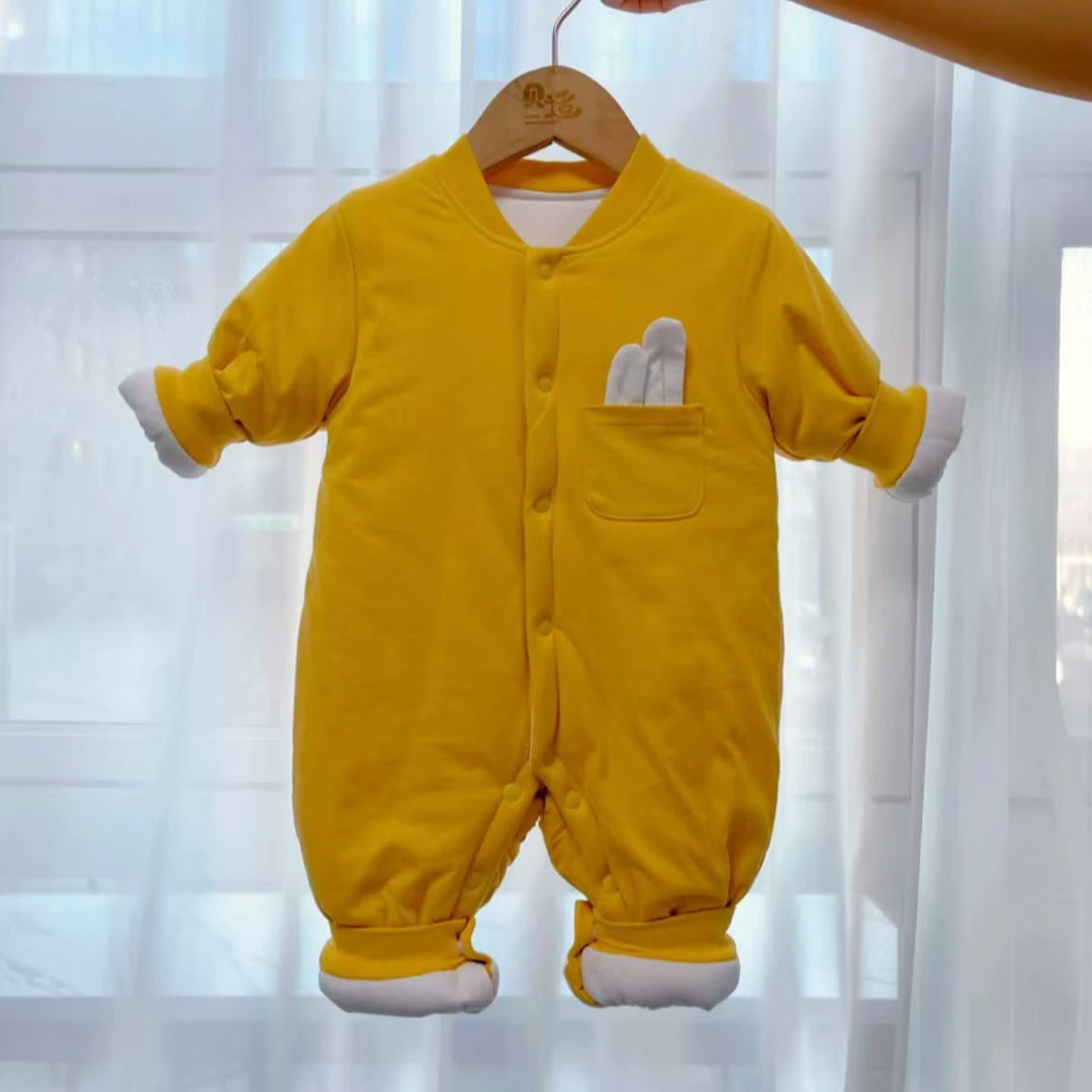 （贰）贝适【160g恒温棉】婴幼儿春款A类连体衣休闲百搭简约外出服