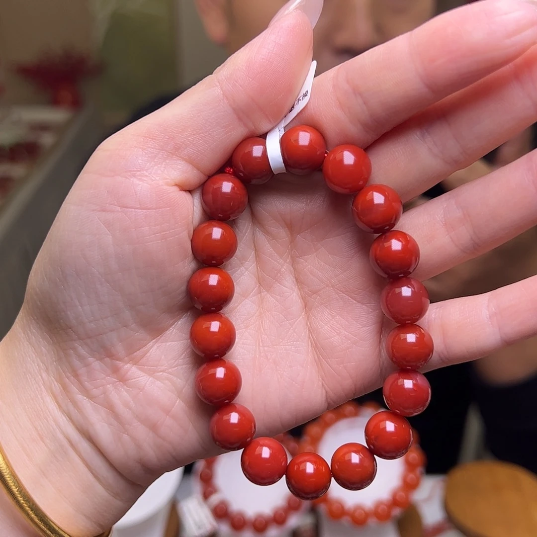 南红玛瑙未镶嵌11mm圆珠手串