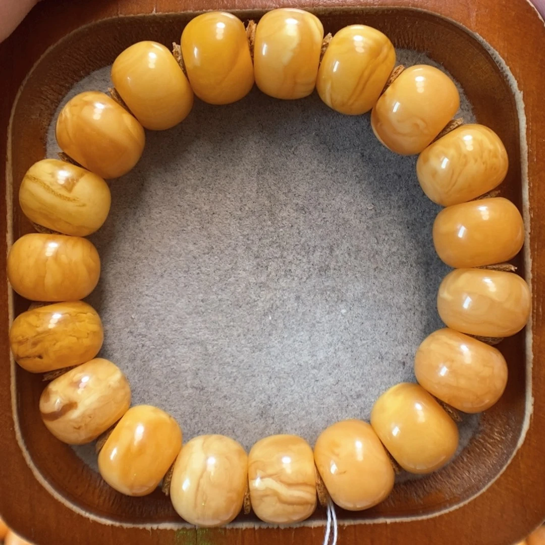 未镶嵌蜜蜡手串蜜蜡手串