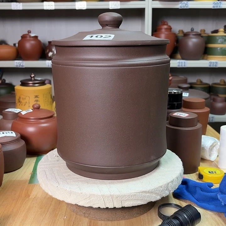 茶叶罐紫砂九饼茶叶罐102