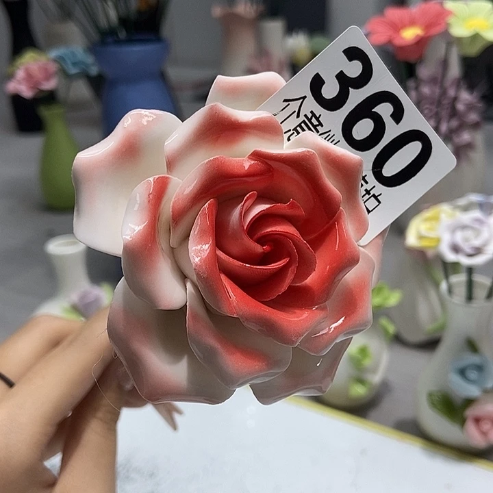 陶瓷纯手工捏花设计