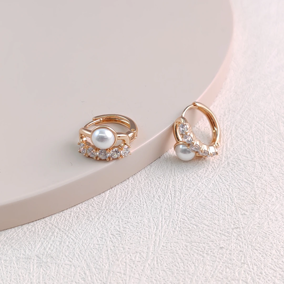 XUPING/旭平首饰 合金合成锆石耳饰 新年百搭耳扣 GDX X000939793