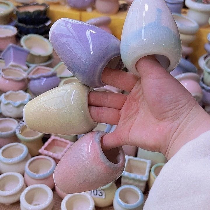 红陶陶瓷花盆当场满12包邮