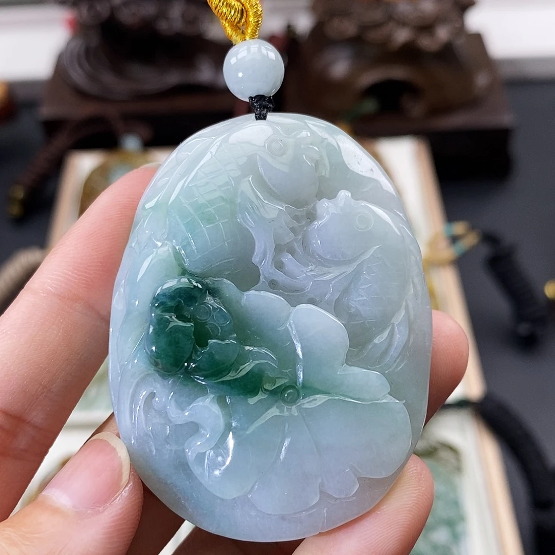 颈饰未镶嵌翡翠缅甸翡翠a货