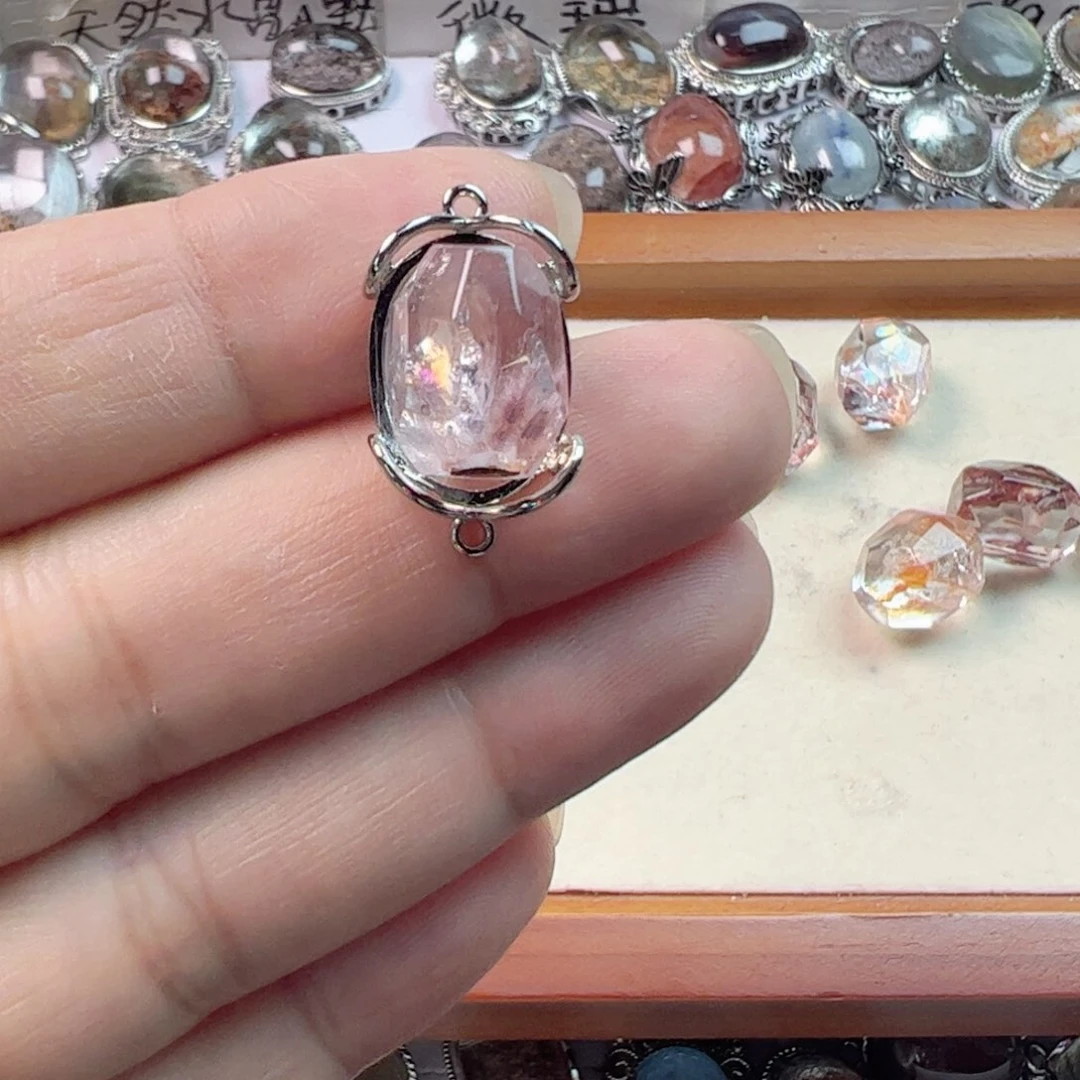 水晶手链银S925镶嵌团****）