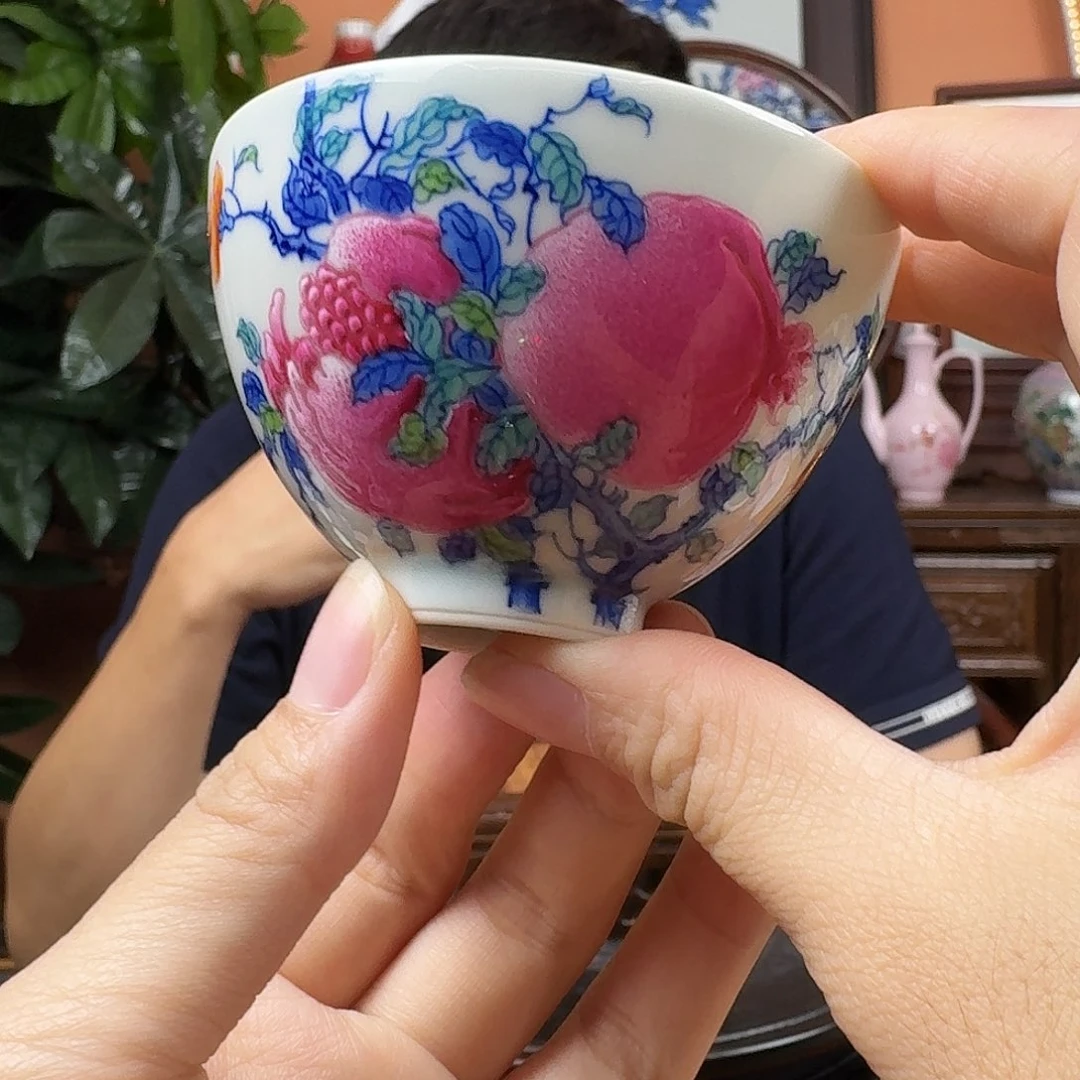 其他景德镇陶瓷手工杯子石榴