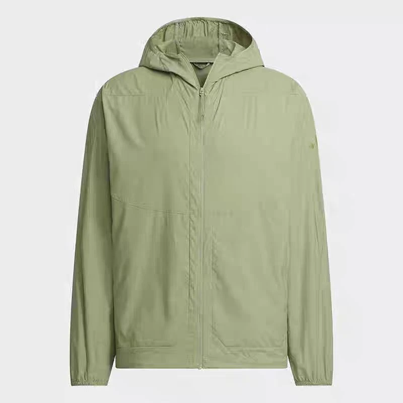 adidas/阿迪达斯男子防风防晒UPF50+运动休闲连帽夹克外套JZ8403