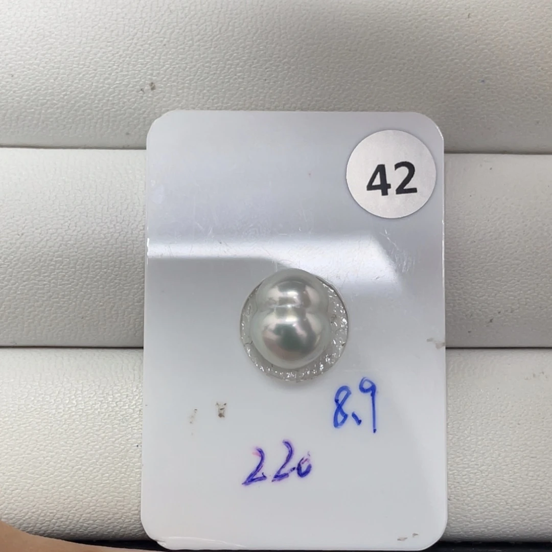 定制海水珍珠未镶嵌裸珠海水澳白8+