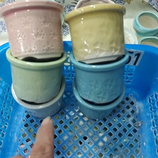 微瑕陶瓷花盆满12包邮
