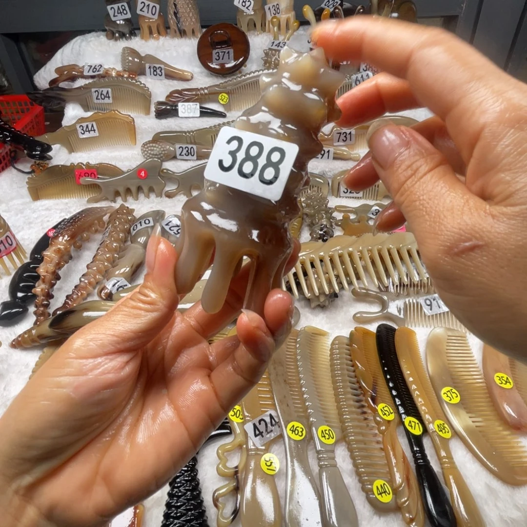 宁***远牛角梳牛角福利款