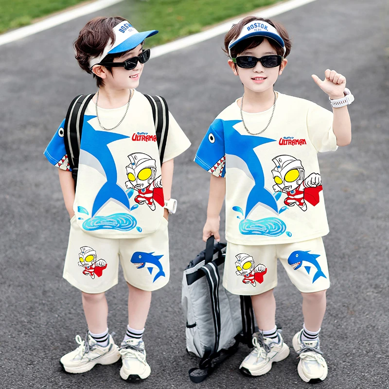男童夏装套装奥特曼儿童服装宝宝夏季薄款衣服潮酷奥特曼男童衣服