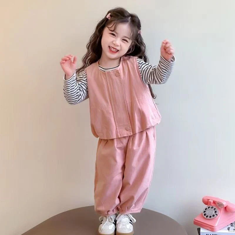 巴拉巴拉云朵【断码】女童春秋装套装春秋2025新款韩系洋气秋季时髦
