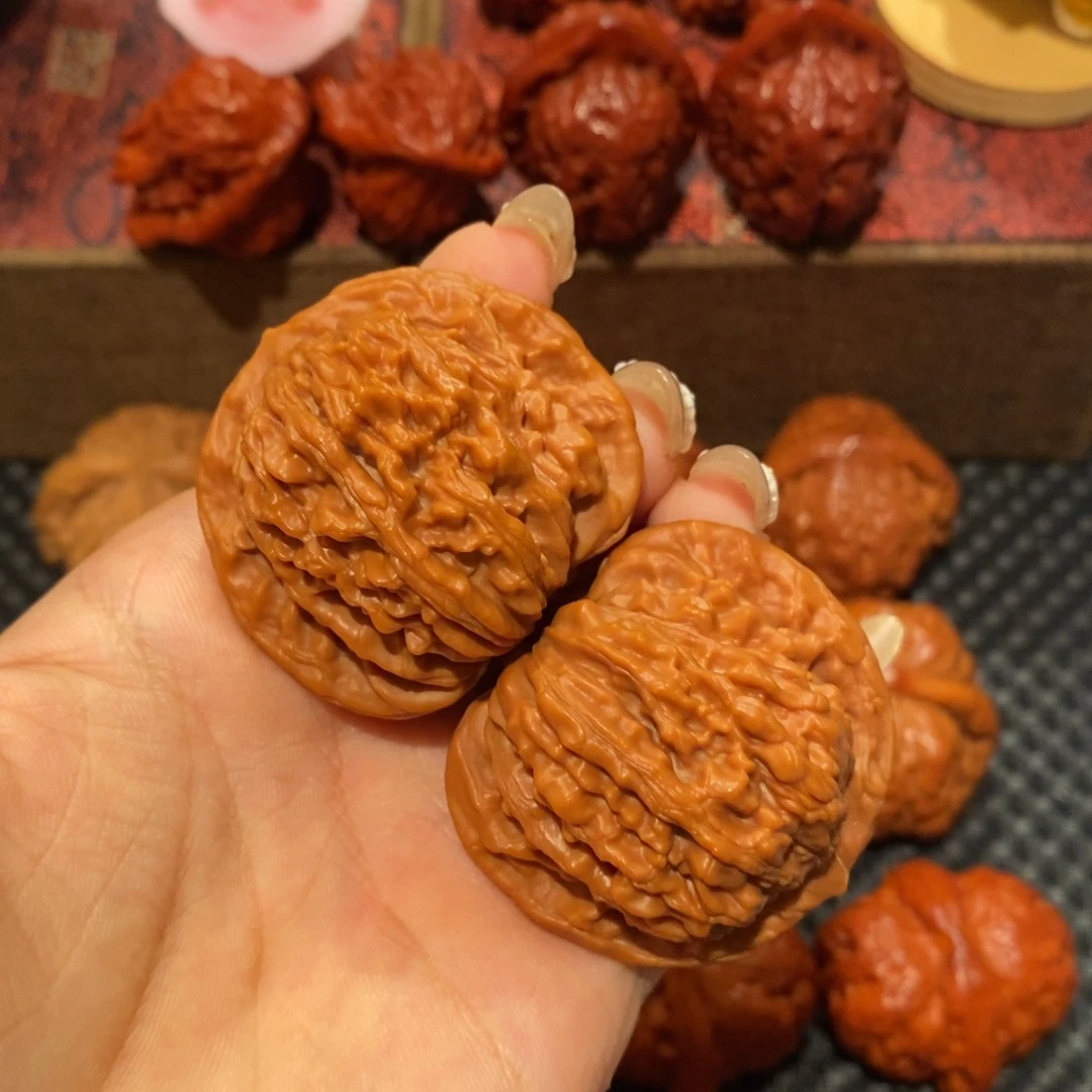 文玩核桃吊坠43四座楼，0441，手工打底
