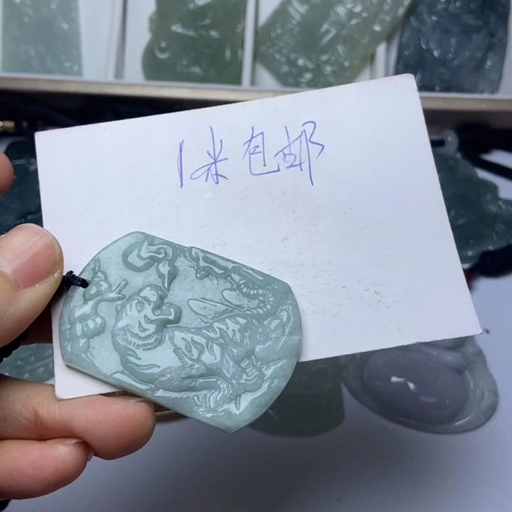 征***者翡翠未镶嵌挂件翡翠