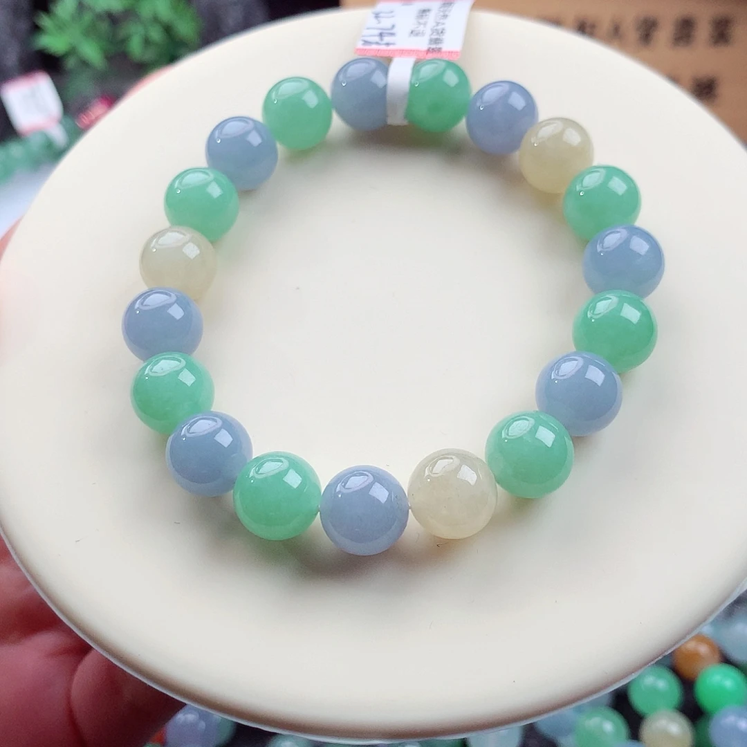 未镶嵌手链翡翠卡10mm