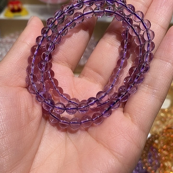 手链水晶未镶嵌天然紫水晶手链
