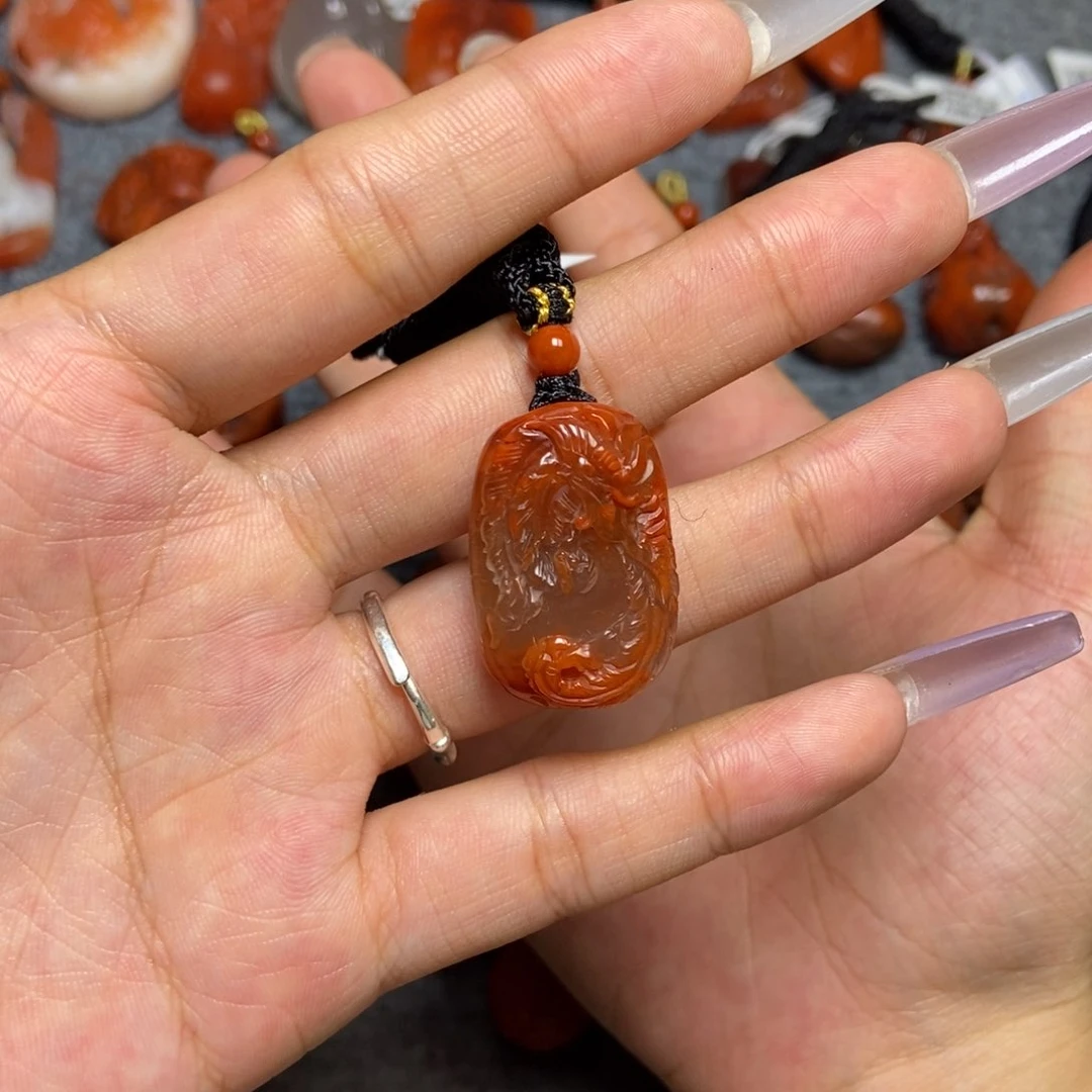 南红玛瑙未镶嵌吊坠(不含链)