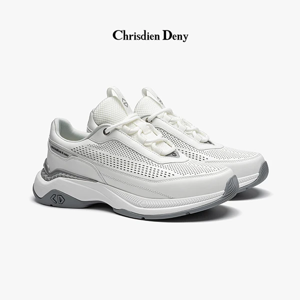 Chrisdien Deny 春夏新款休闲鞋透气舒适一脚蹬进口小牛皮户外鞋