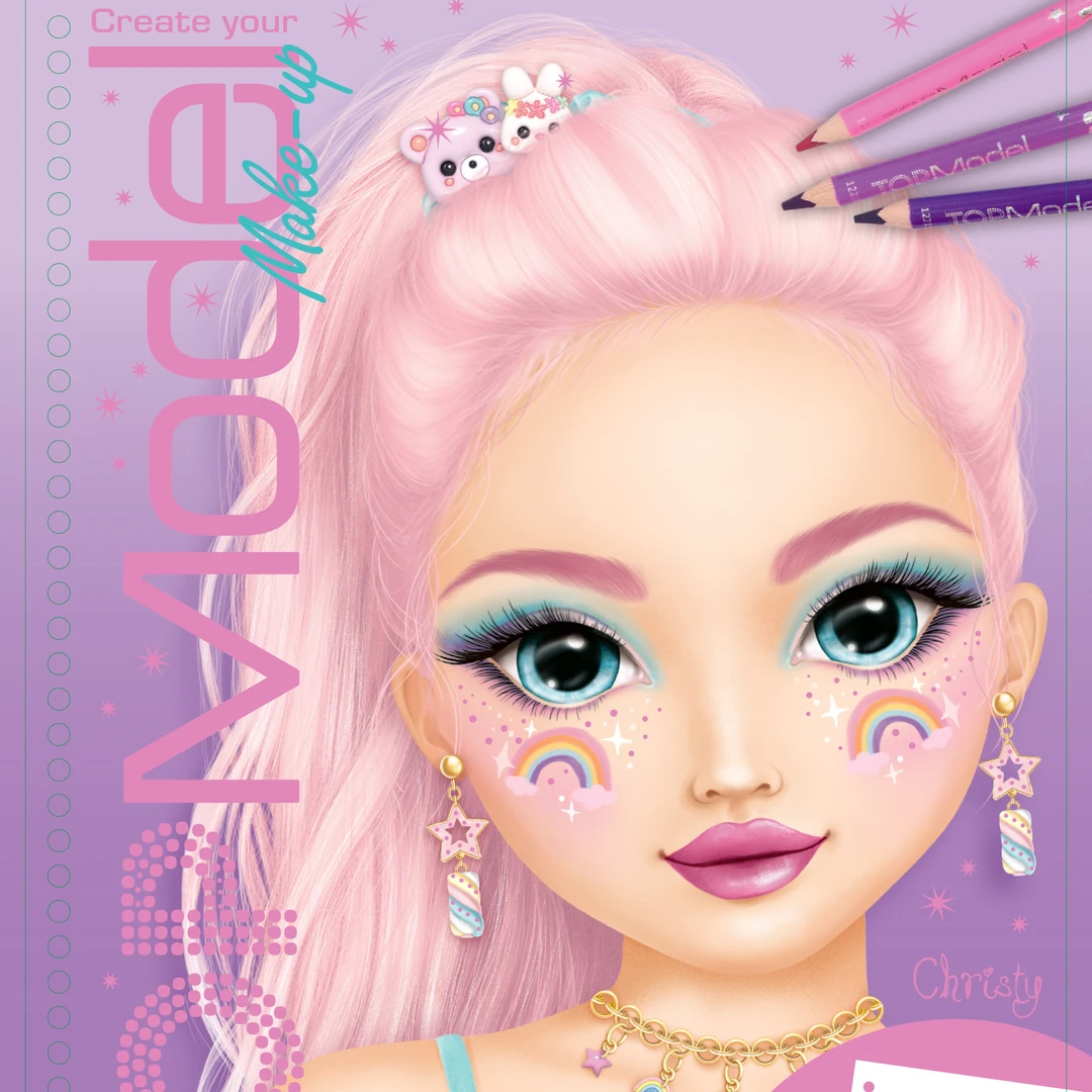 德国进口女孩公主二合一贴纸涂色本｜精致妆造DIY｜3-8岁儿童启蒙