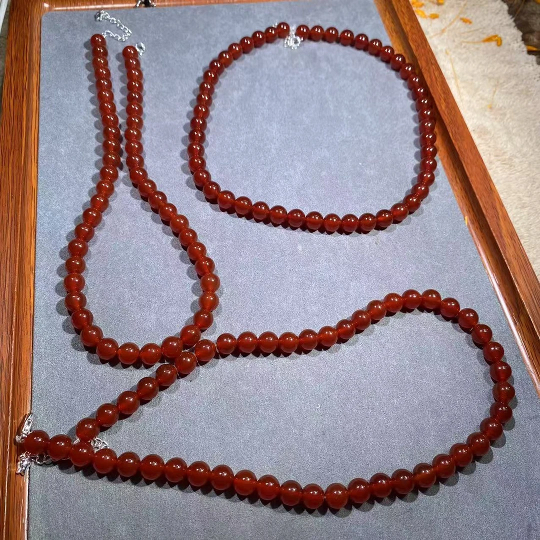 卡8mm玛瑙项链  多样性发其一【MN0054】