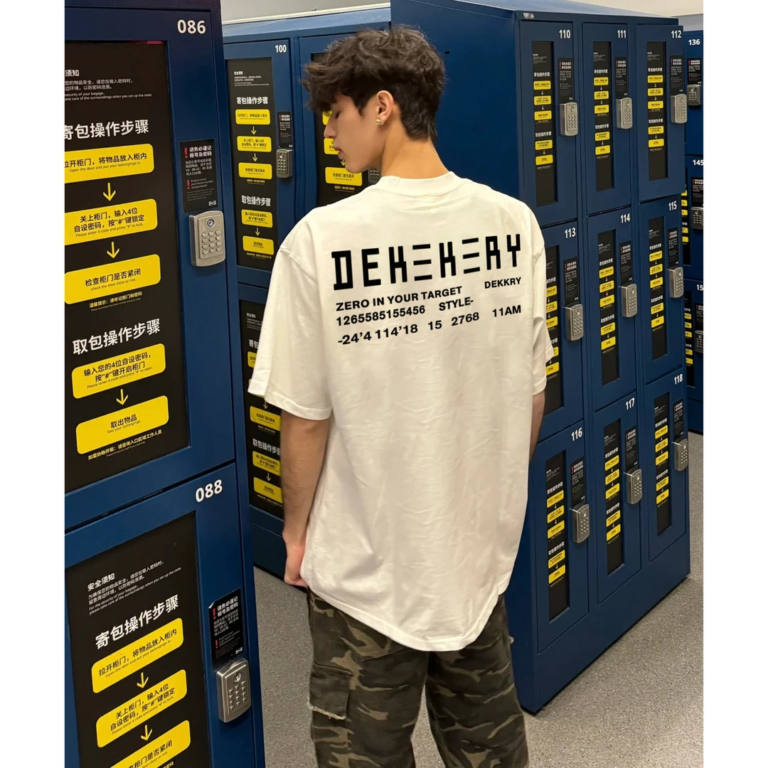 100%纯棉美式创意个性字母印花短袖T恤夏季男女休闲百搭情侣上衣