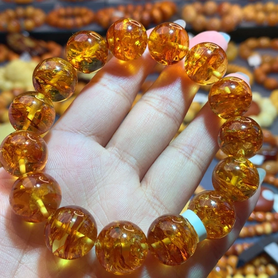 【闪购商品】未镶嵌琥珀（花珀）手串花珀手表