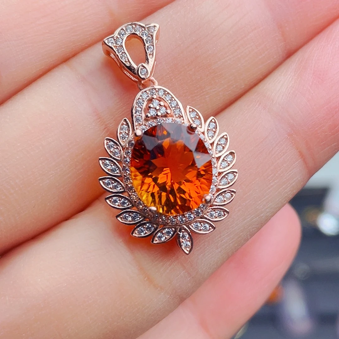 银S925镶嵌珠宝半成品水晶天然保真