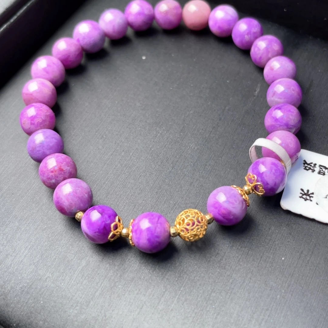 苏纪石（舒俱来）18K金镶嵌手串