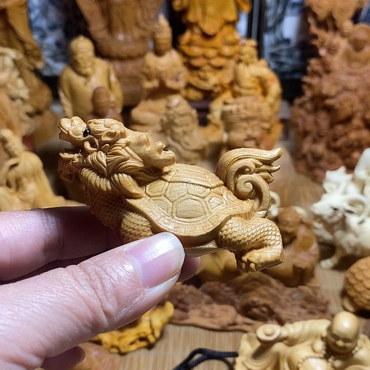 柏木（崖柏）龙龟把件