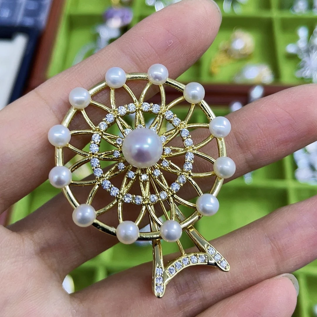 淡水珍珠未镶嵌胸饰