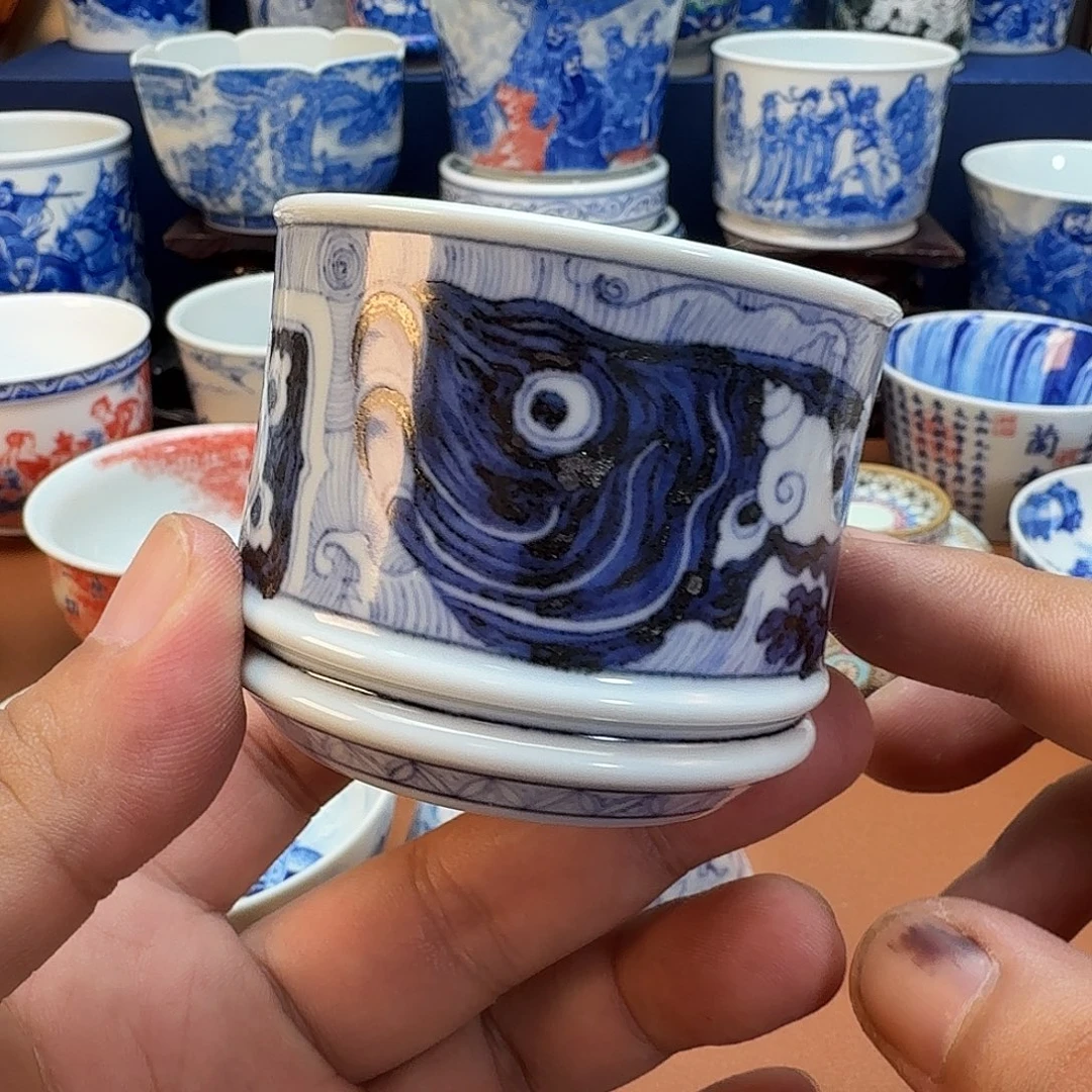 杯子景德镇全手工手绘陶瓷