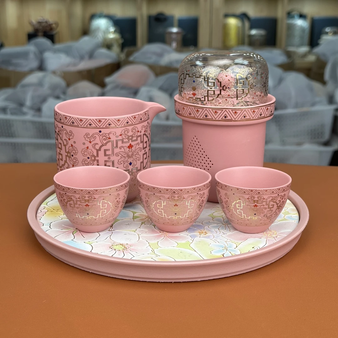 【李公有】粉泥半圆   一壶三杯 0046