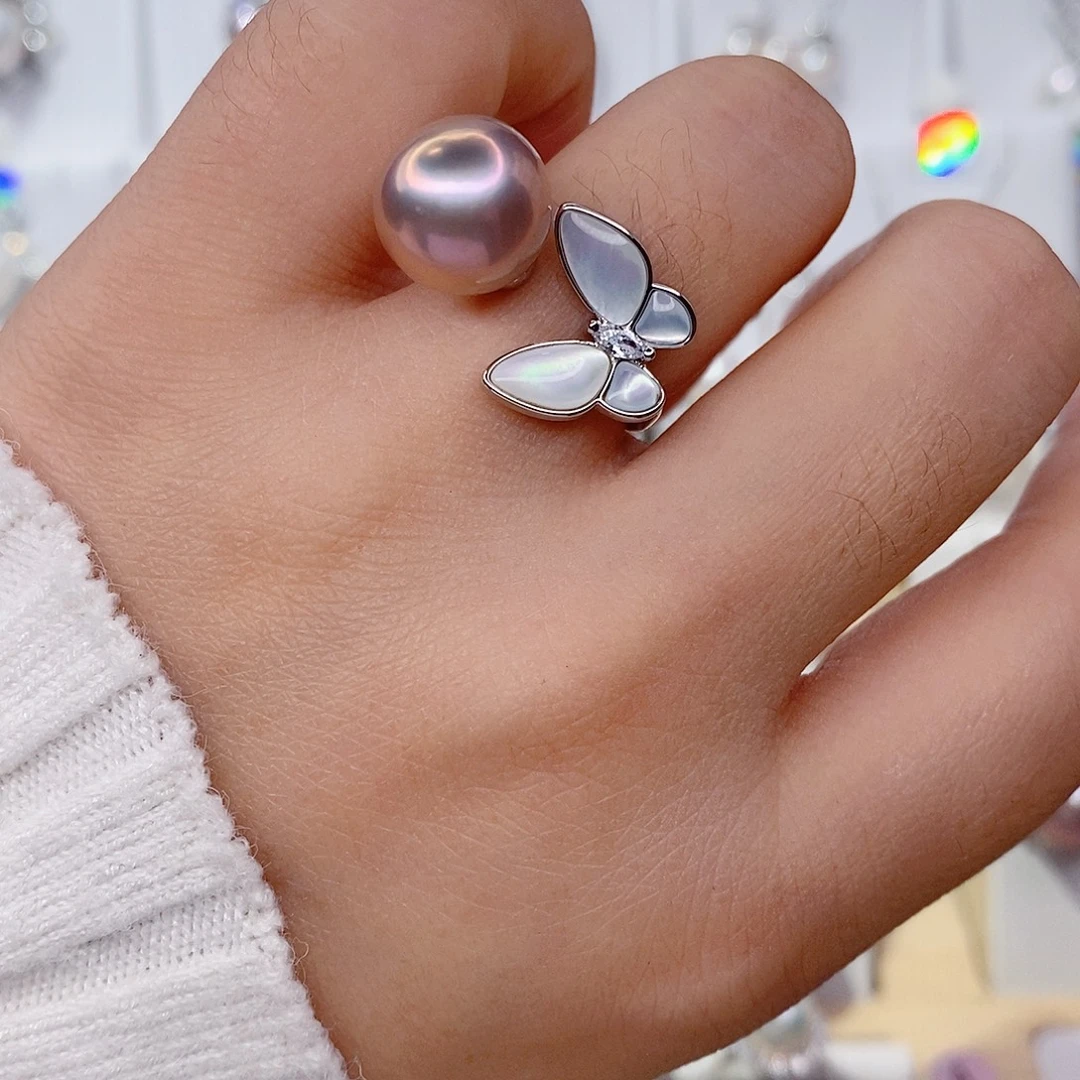 未镶嵌戒指淡水珍珠