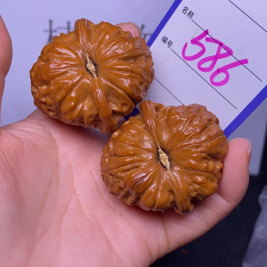 把件文玩核桃586/44南瓜墩返油福利