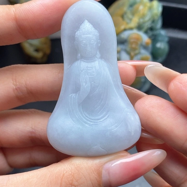 定制翡翠未镶嵌阿弥陀佛