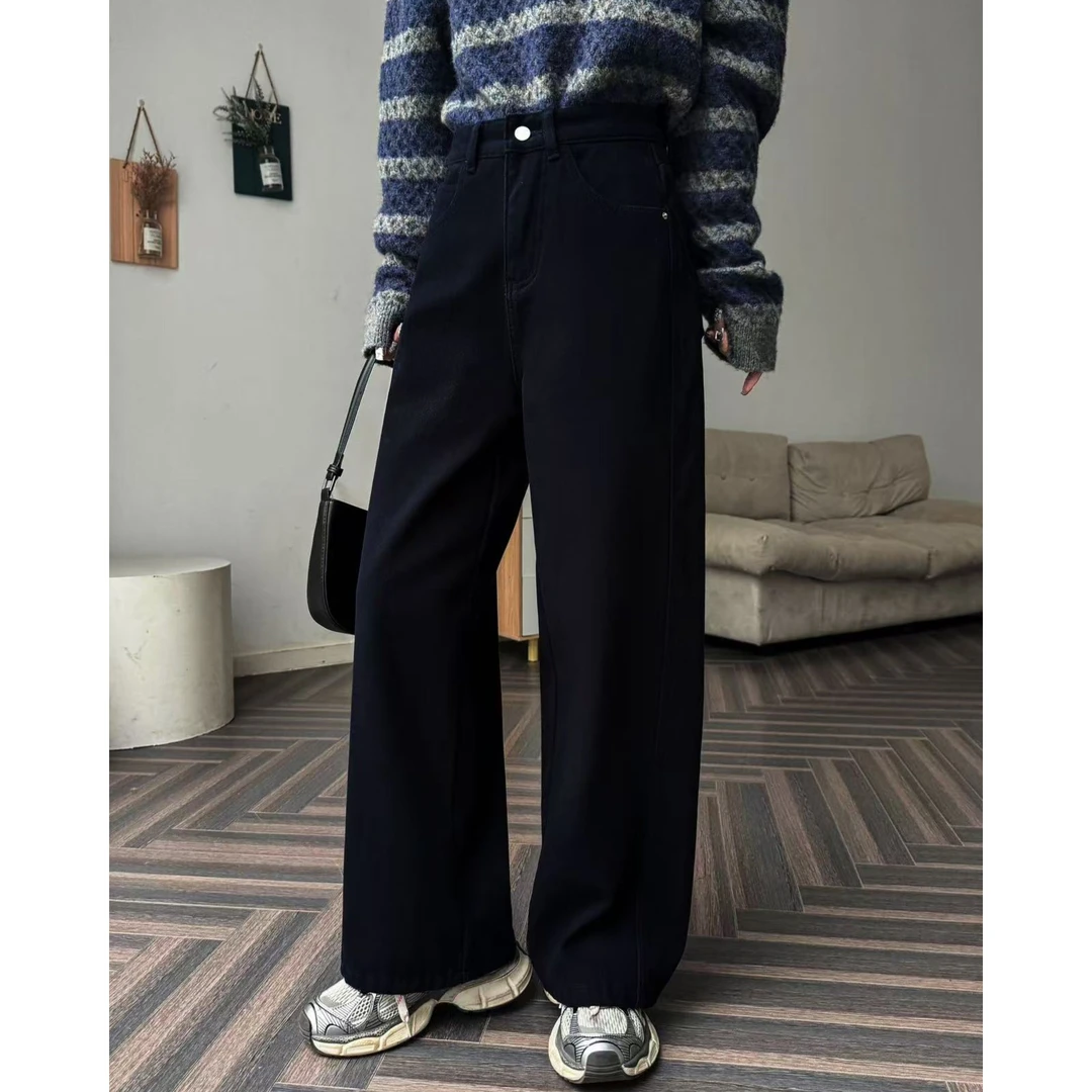 专柜女款爆款2025新款直筒时尚显瘦女裤【清】