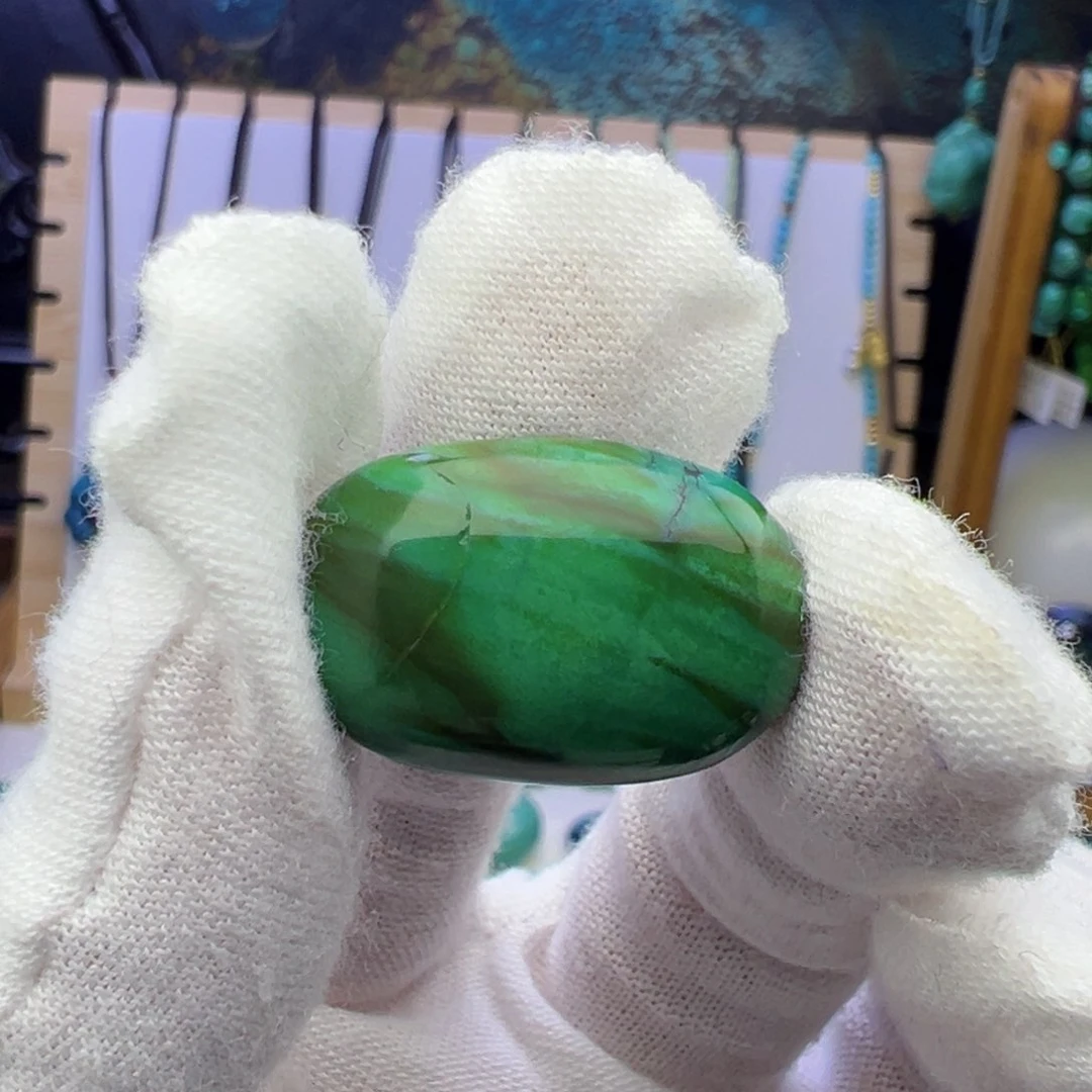 菜籽绿扁珠吊坠15.8mm兰
