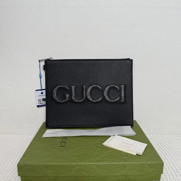 未使用 GUCCI/古驰 5913/男士时尚经典古驰印花手拿包