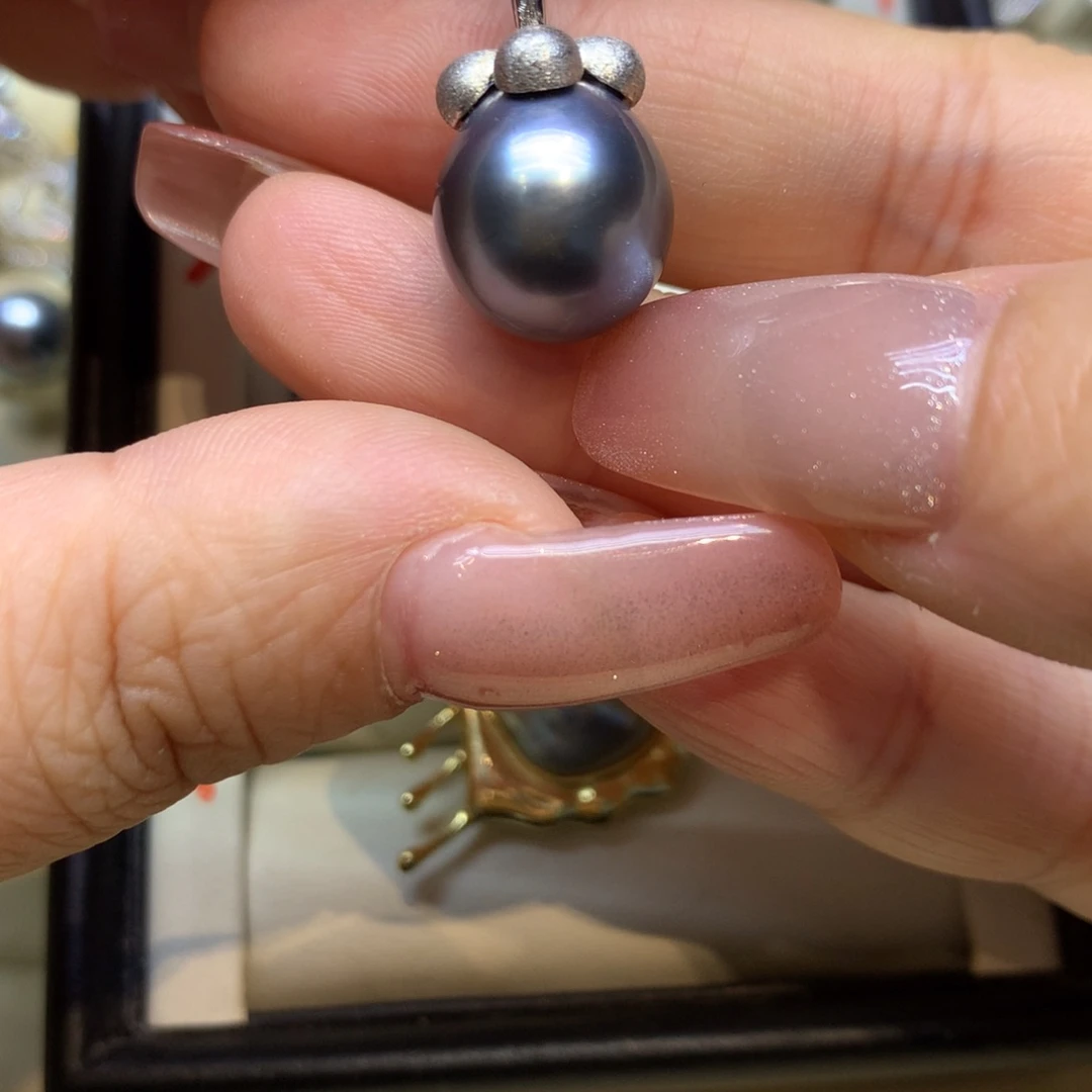 颈饰银S925镶嵌海水珍珠