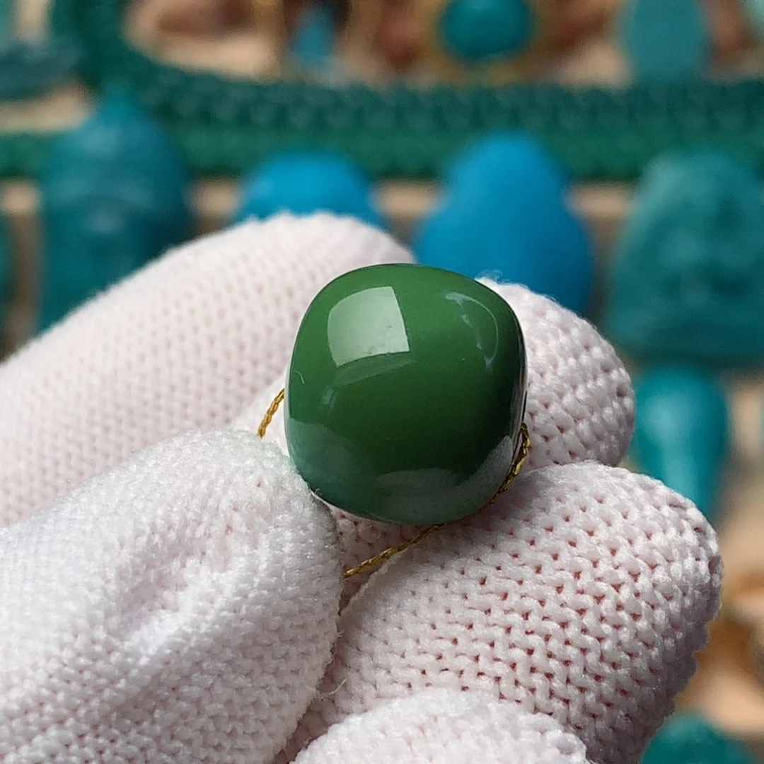 未镶嵌绿松石珠宝奇石12.5mm