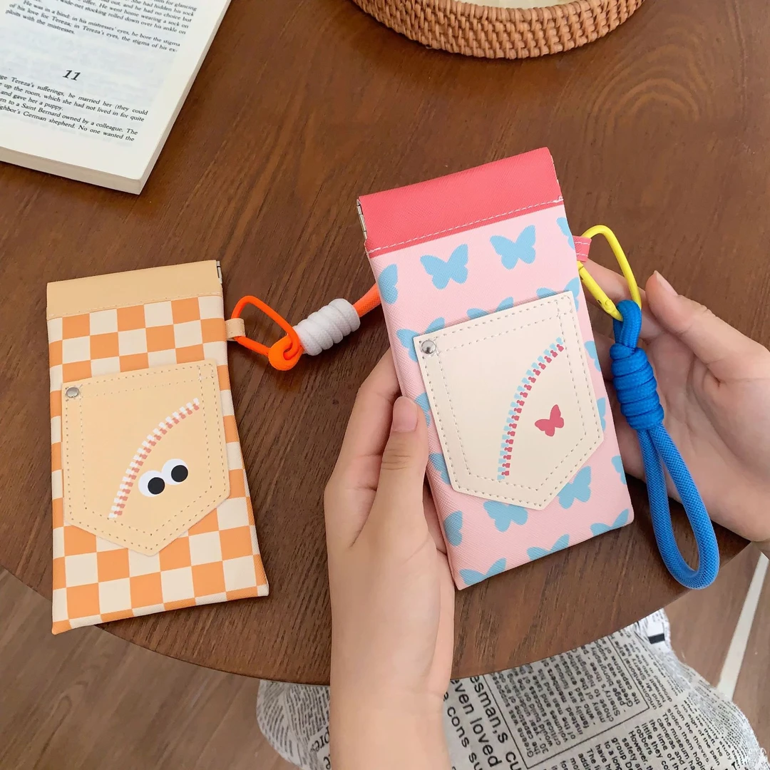 新款原创可爱多巴胺墨镜太阳镜眼镜收纳抗压便携自动闭合收纳包