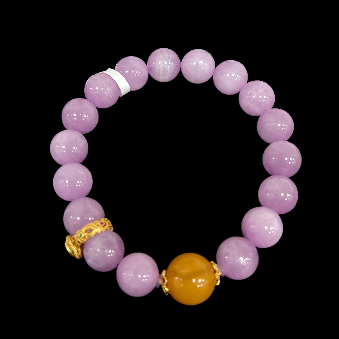 V9608紫锂辉手串孤品